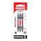 Diablo Diablo Square 2-1/2 in. L Double-Ended Screwdriver Bit Set Black Oxide 3 pc DDESQV25-S3 - alternate 2